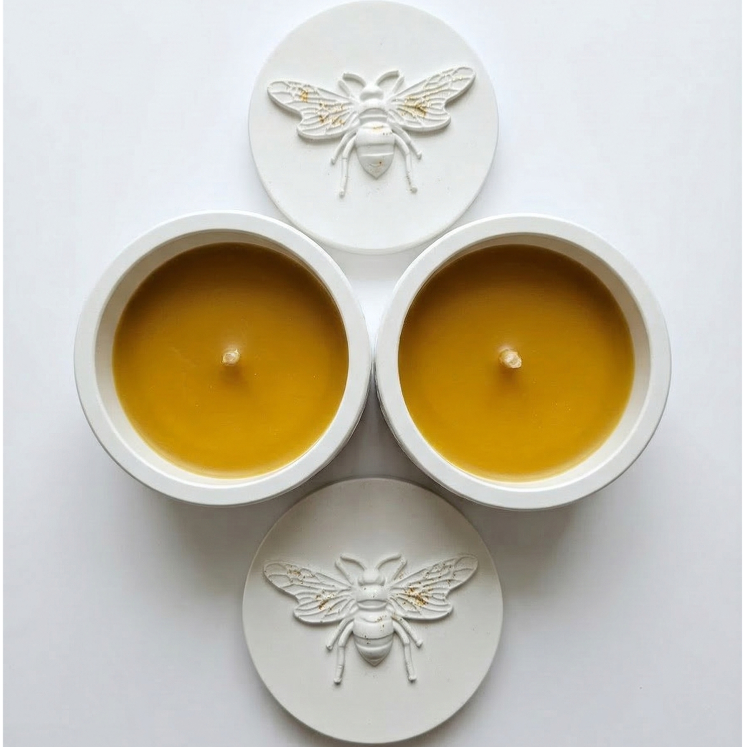 Bee Candle - White / Milk, Honey