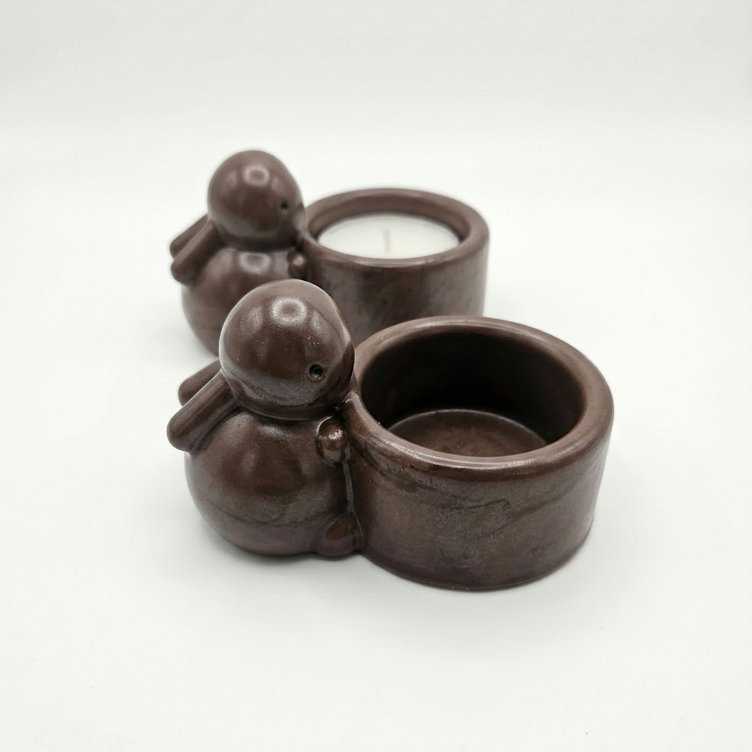 Multifunctional Bunny Candle Holder - Brown
