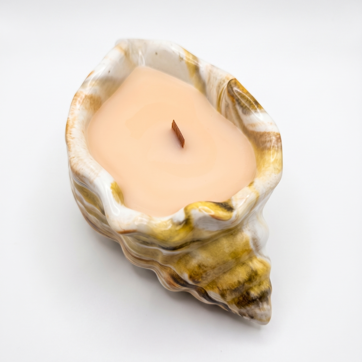Pink Tide Candle - Pink / White / Gold / Eucalyptus, Camphor