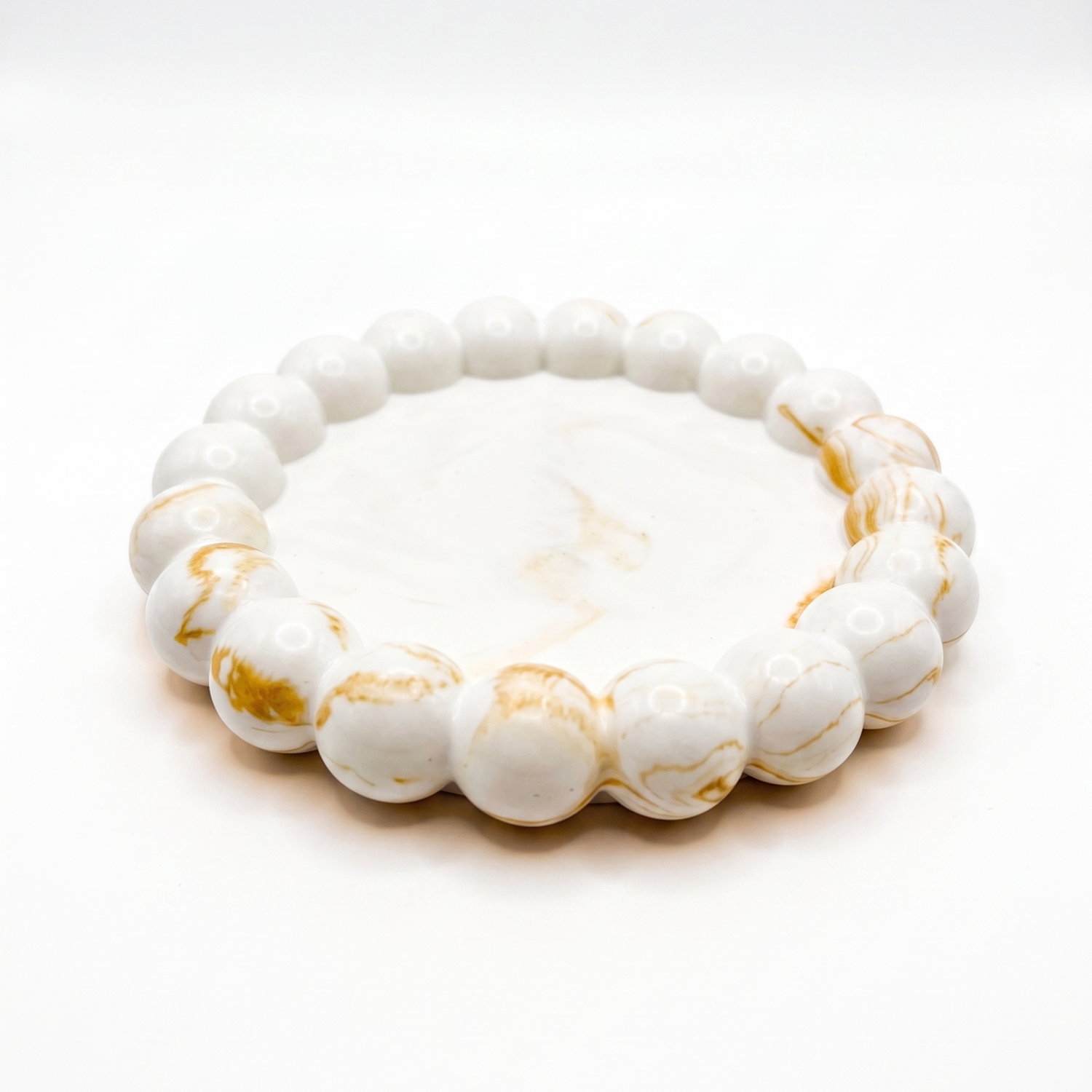 Design Tray Perla - White / Silver