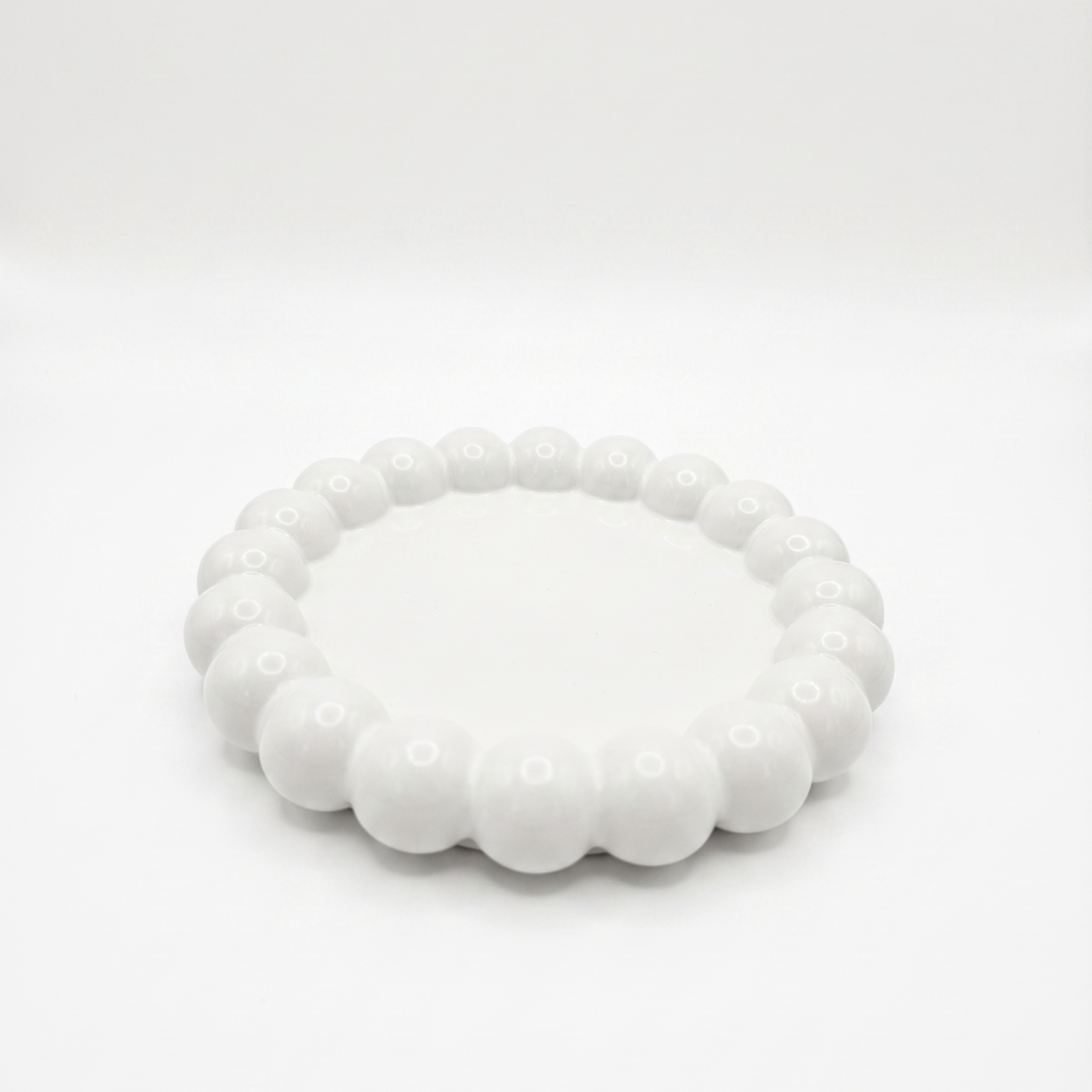 Design Tray Perla - White / Silver