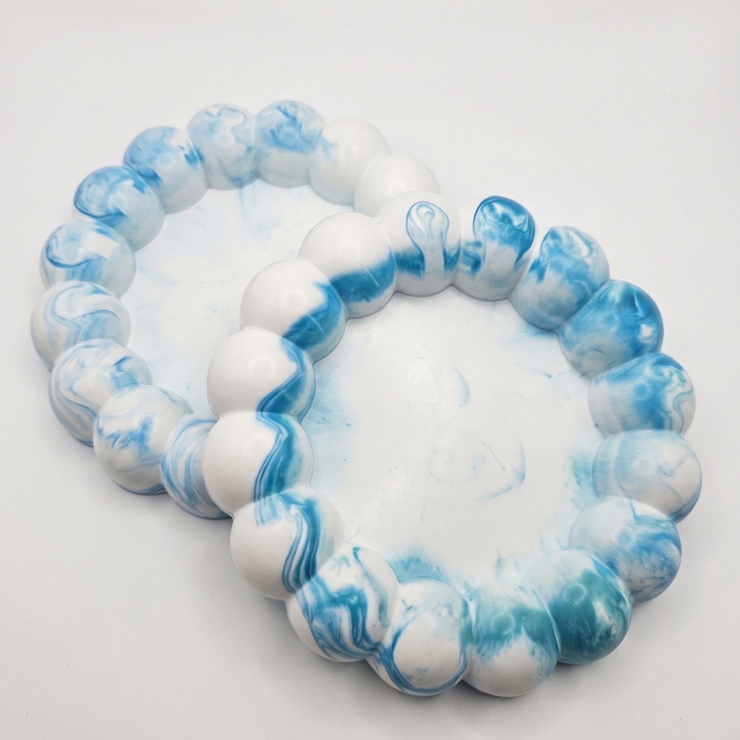 Design tray Bubble - White / Blue
