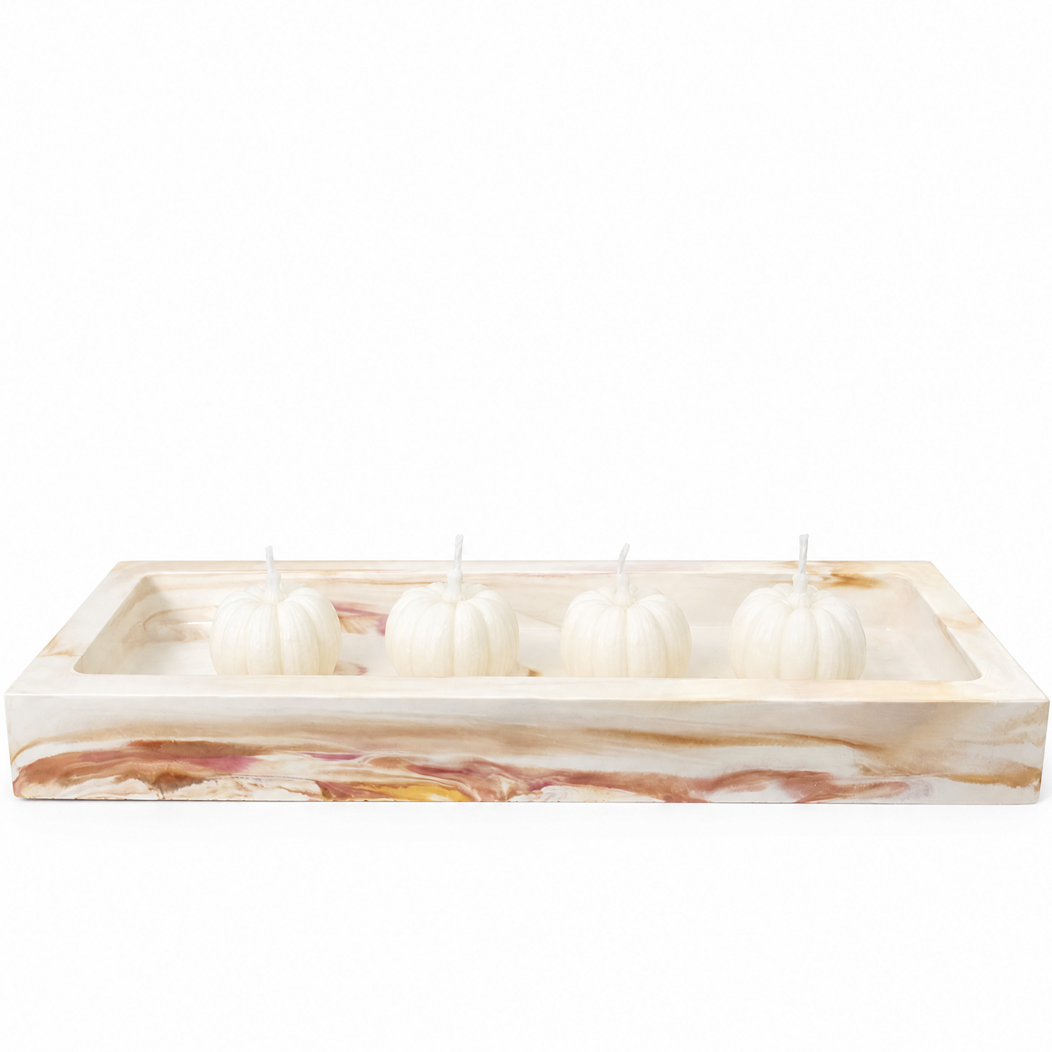 Design Tray Luna - White / Caramel