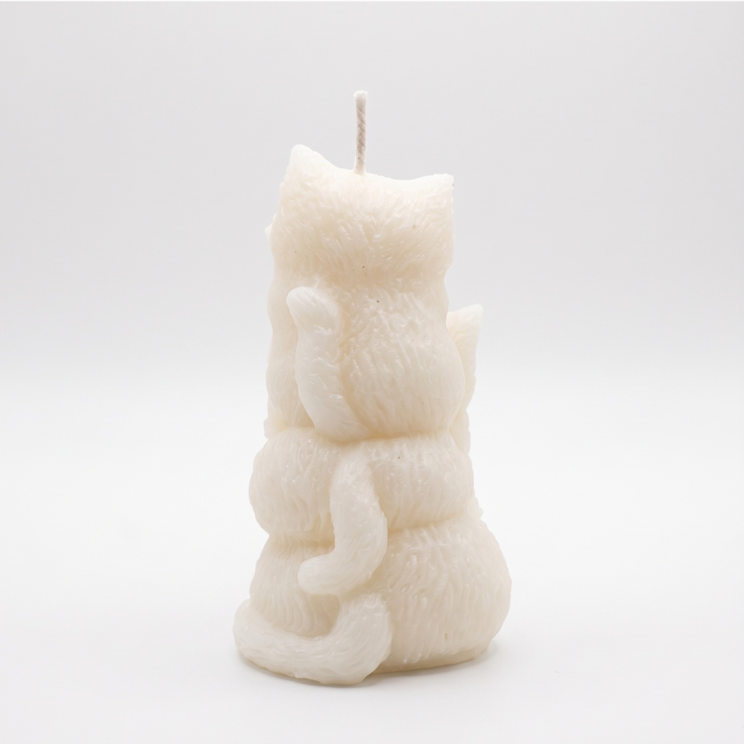 Candle Three Kittens - White / Coconut