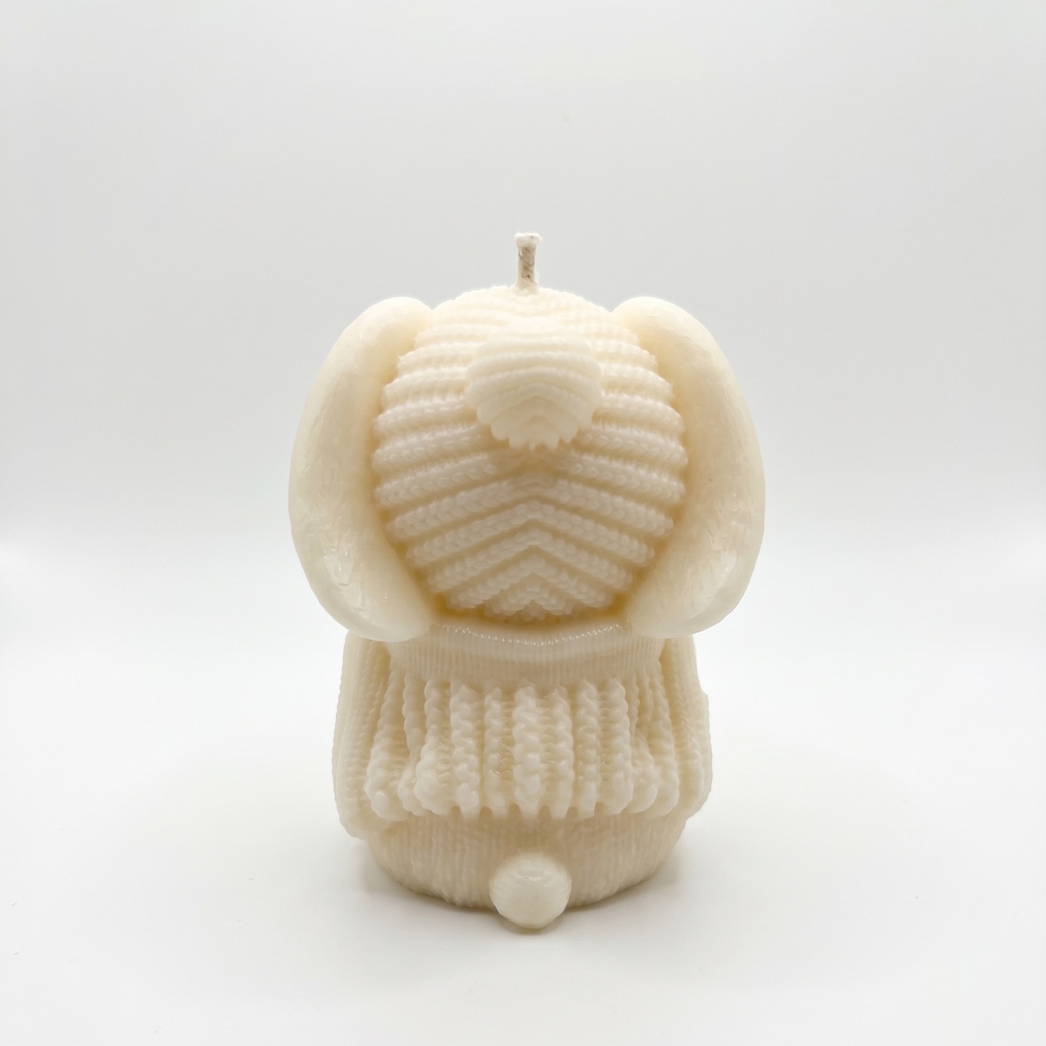 Candle Winter Bunny - White / Coconut