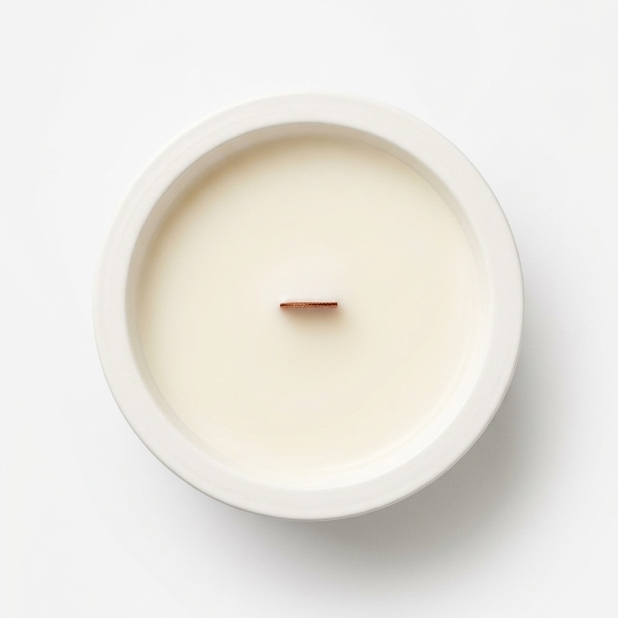 Christmas Bauble Elegance Candle - White / Gold / Winter Magic