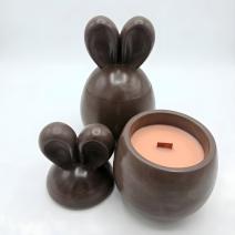 Sweet Bunny Candle - Brown / Lime, Basil, Mandarin