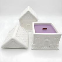Candle House - White / Lavender