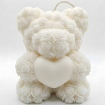 Candle Maxi Bear - White / Coconut