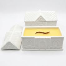 Large House Candle - White / Coconut Island