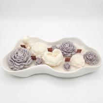 Candle Blooming Cloud - White / Gray / Paris