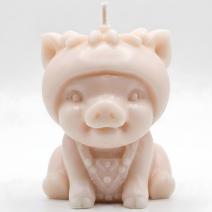 Piggy Candle - Pink / Coconut