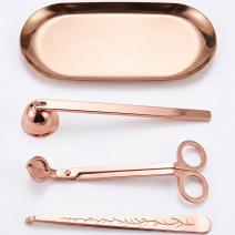 4-in-1 Candle Care Set - Pink-Gold