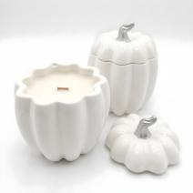 Pumpkin Candle - White / Silver / Nut, Chocolate / XL