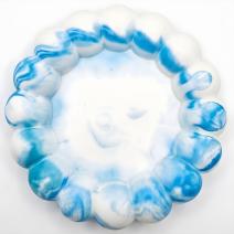 Design Tray Bubble - White / Turquoise