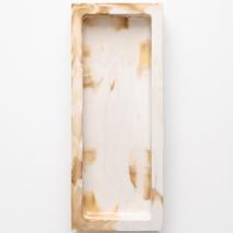 Design Tray Luna - White / Caramel