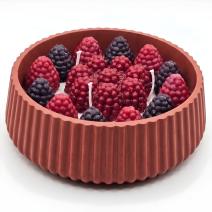 Candle Cake - Brick Red / Apple Strudel / Cherry
