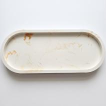 Design tray Klasik XL - White / Gold