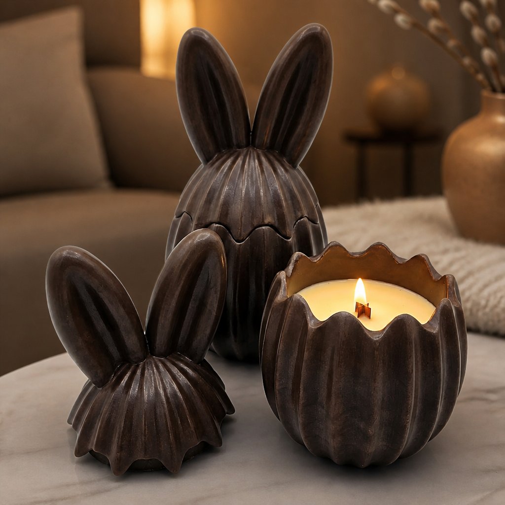 Čoko Zajac Candle - Brown / Lime, Basil, Mandarin