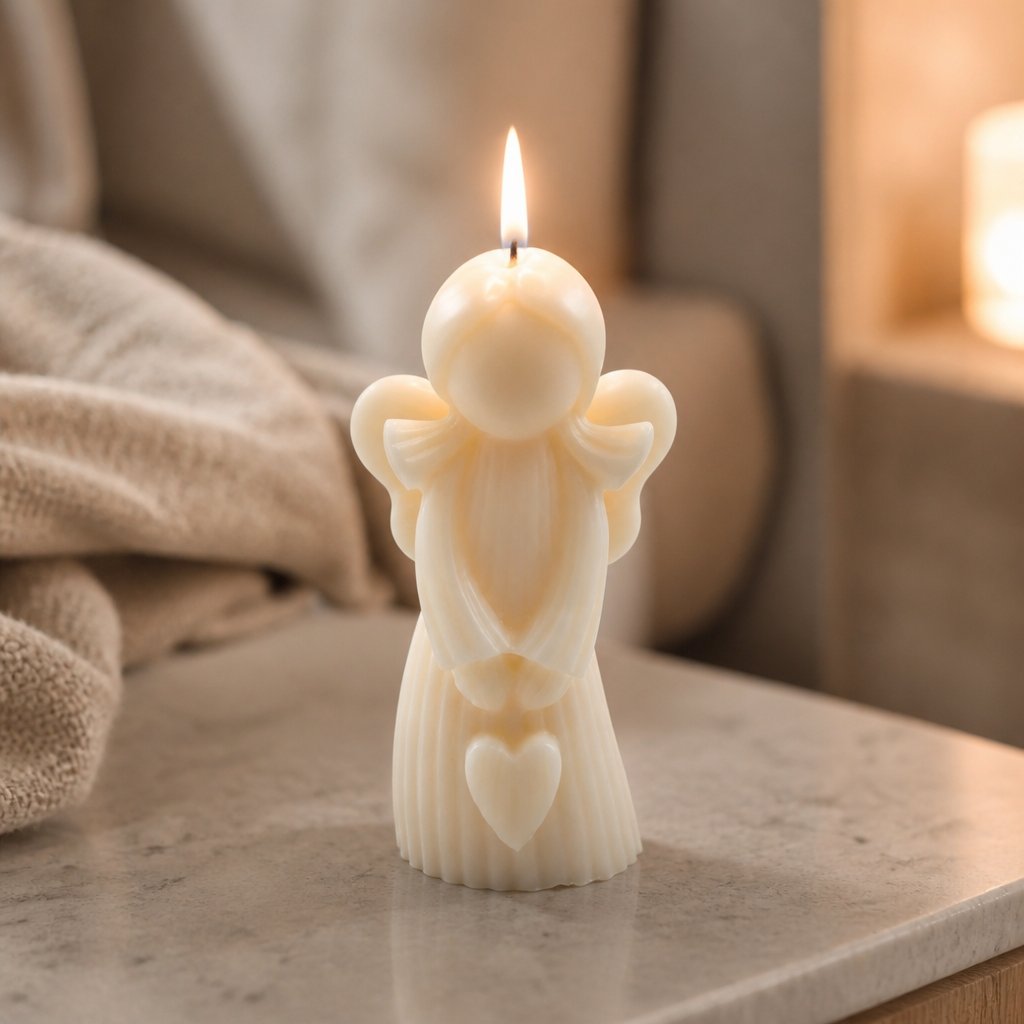 Candle Angel - White / Vanilla