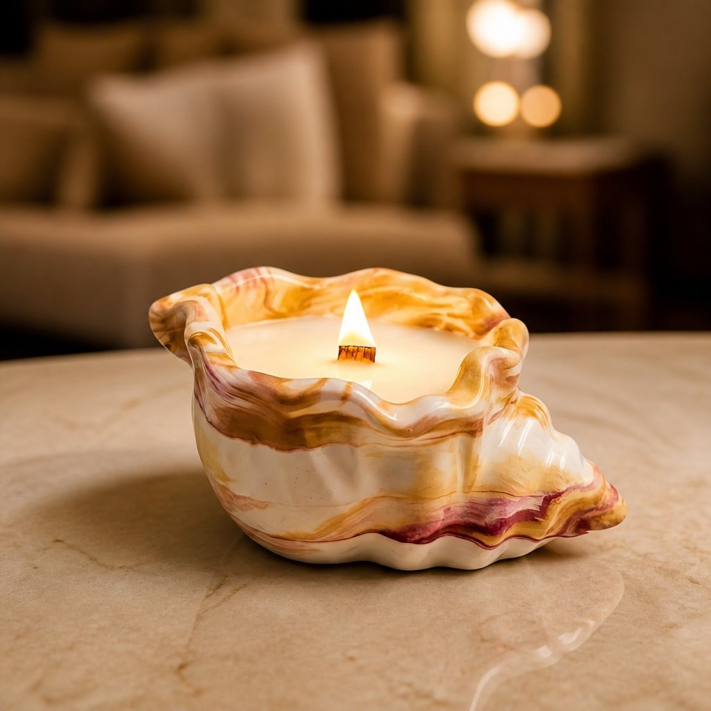 Candle Sand Dune - Sand / Hazelnut, Chocolate